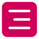 Icono de menu color gris.